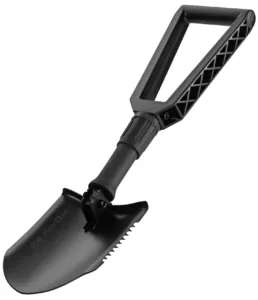 2E Tactical Лопата тактическая Fox One Black складная, 59 см, 1.1 кг