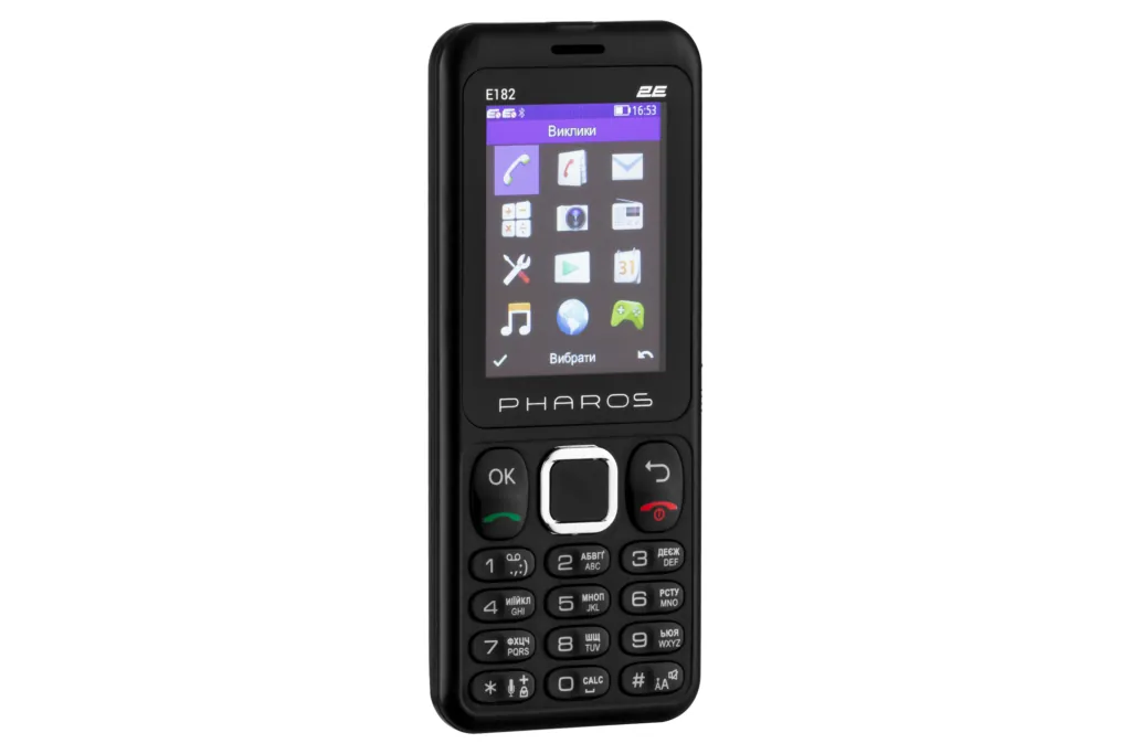 Mobile phone 2E E182 2.4″ 2SIM, 1700mAh, Black