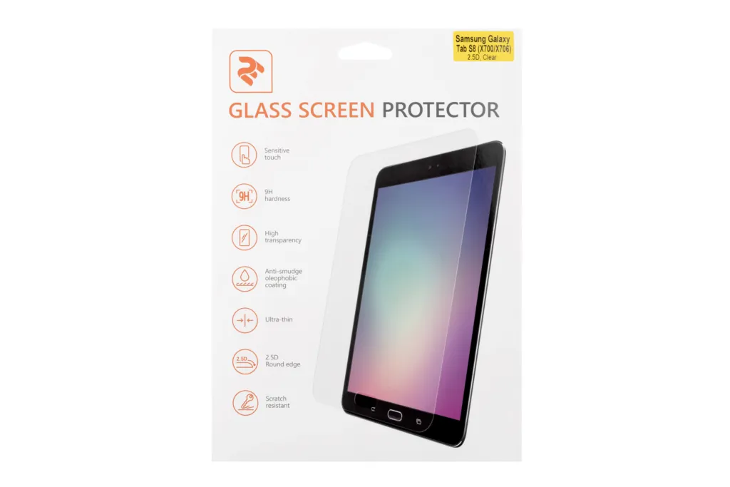 Защитное стекло 2E для Samsung Galaxy Tab S8 (X700/X706) 11″ (2022), 2.5D, прозрачный