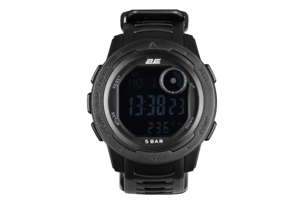2E Tactical Тактические часы Delta X Black с компасом и шагомером