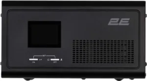 Інвертор 2E HI600, 600W, 12V – 230V, LCD, AVR, 2xSchuko + DC output