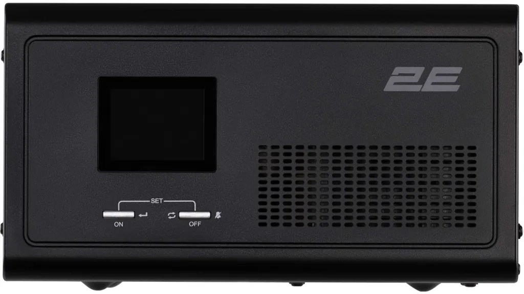 Инвертор 2E HI1000, 1000W, 12V — 230V, LCD, AVR, 2xSchuko + DC output