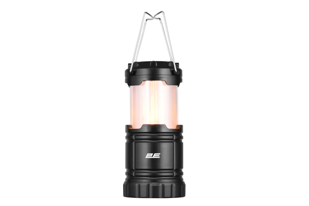 Фонарь кемпинговый на батарейках 2E PLBL3AA Flame AAx3 200лм 3Вт складной 2режима освещения пламя/белый свет IP44 0.26кг