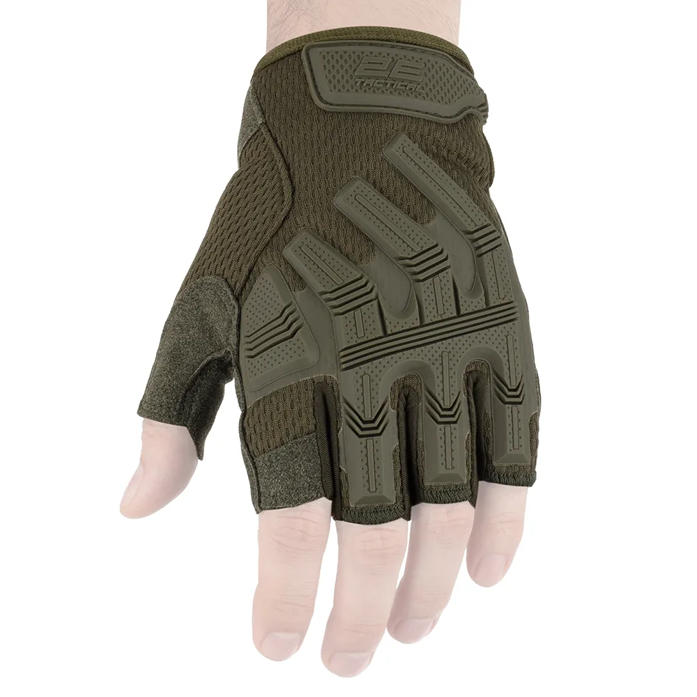 2E Tactical Перчатки тактические, беспалые, L, зелёные