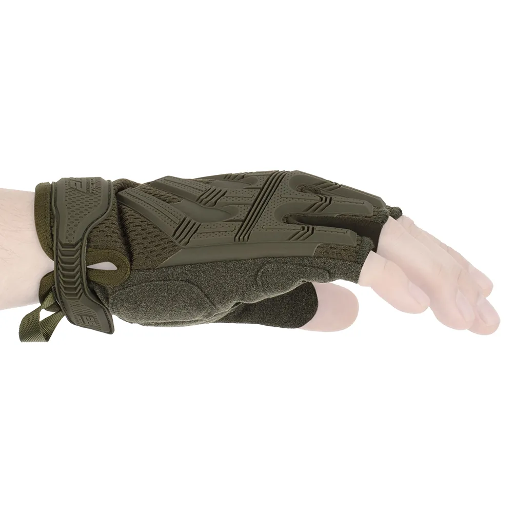 2E Tactical Перчатки тактические, беспалые, L, зелёные