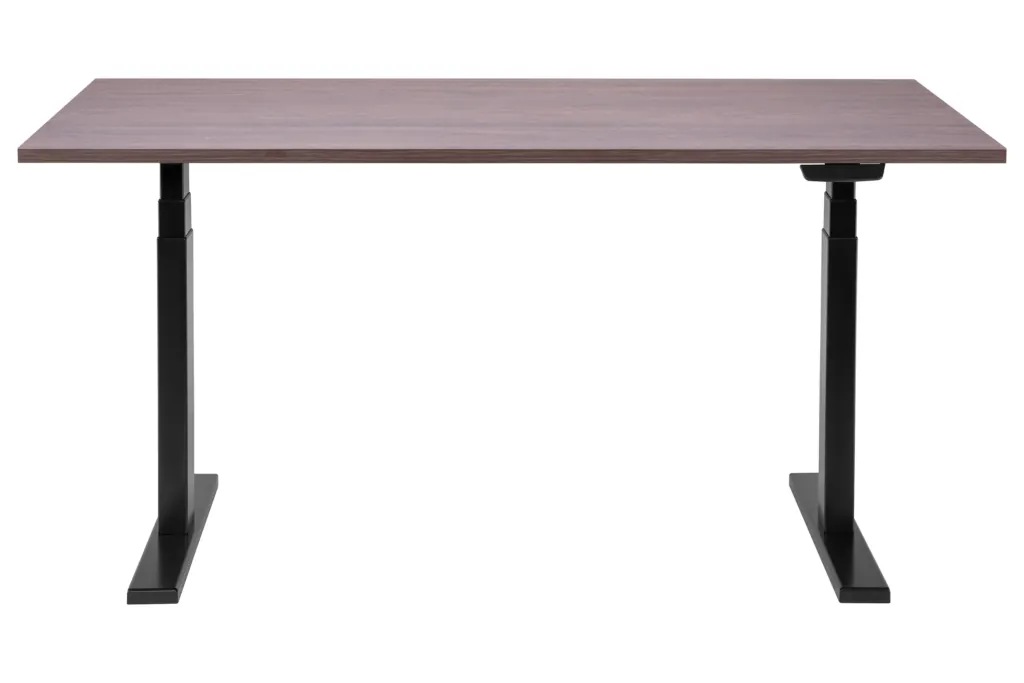 2E Computer table CE150WDARK-MOTORIZED, height adjustment, electric motor 220V, 62/128×150х75cm, Wood Dark