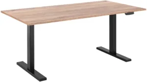 2E Computer table CE150WOLD-MOTORIZED, height adjustment, electric motor 220V, 62/128×150х75cm, Wood Old