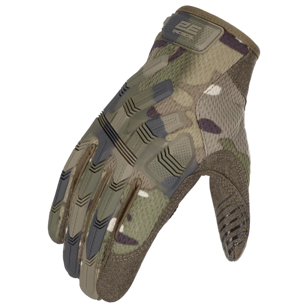 2E Tactical Перчатки тактические, Full Touch, L, камуфляж