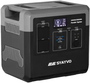Портативная электростанция 2Е Syayvo 2400 Вт, 2560 Втч, WiFi/BT, параллельное подключение, быстрая зарядка