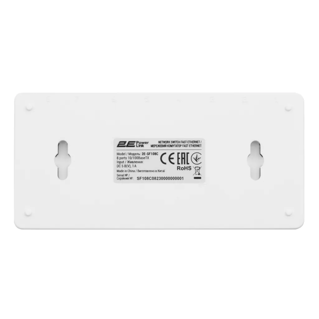 2E PowerLink Switch SF108C 8xFE, Unmanaged