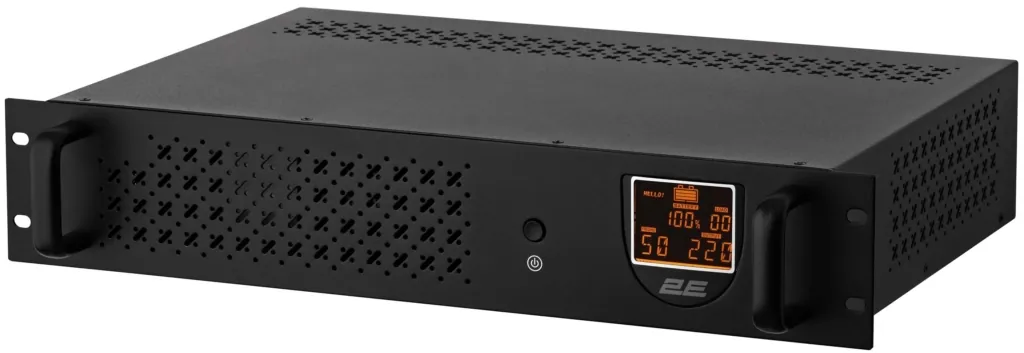 ИБП 2E RE850, 850VA/480W, RM 2U, LCD, USB, 2xSchuko