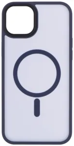 Чохол 2Е Basic для iPhone 15 Plus, Soft Touch MagSafe Cover, синій темний