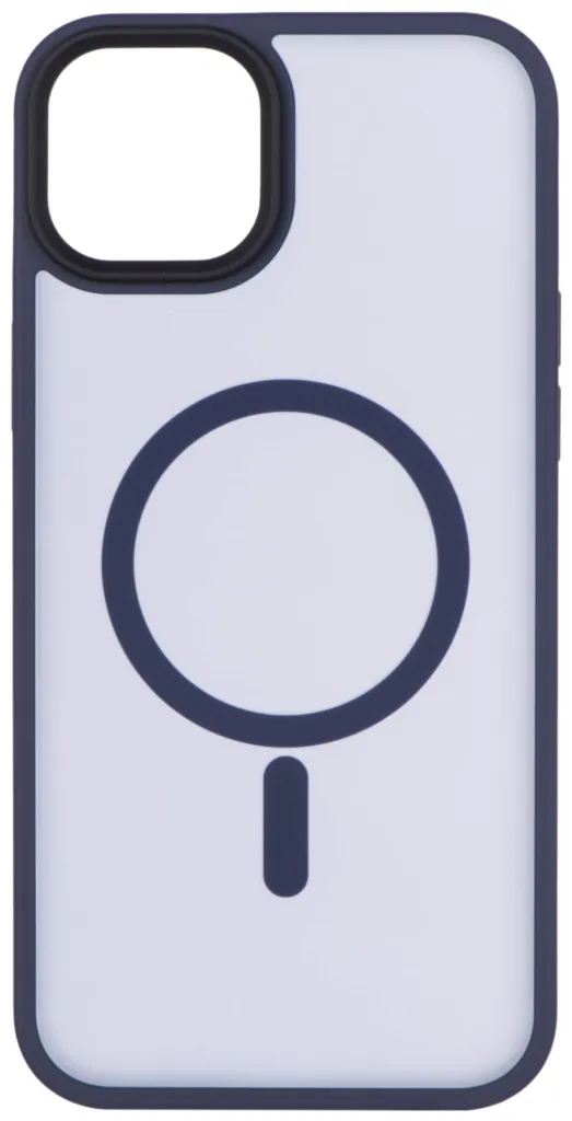 Чохол 2Е Basic для iPhone 15 Plus, Soft Touch MagSafe Cover, синій темний
