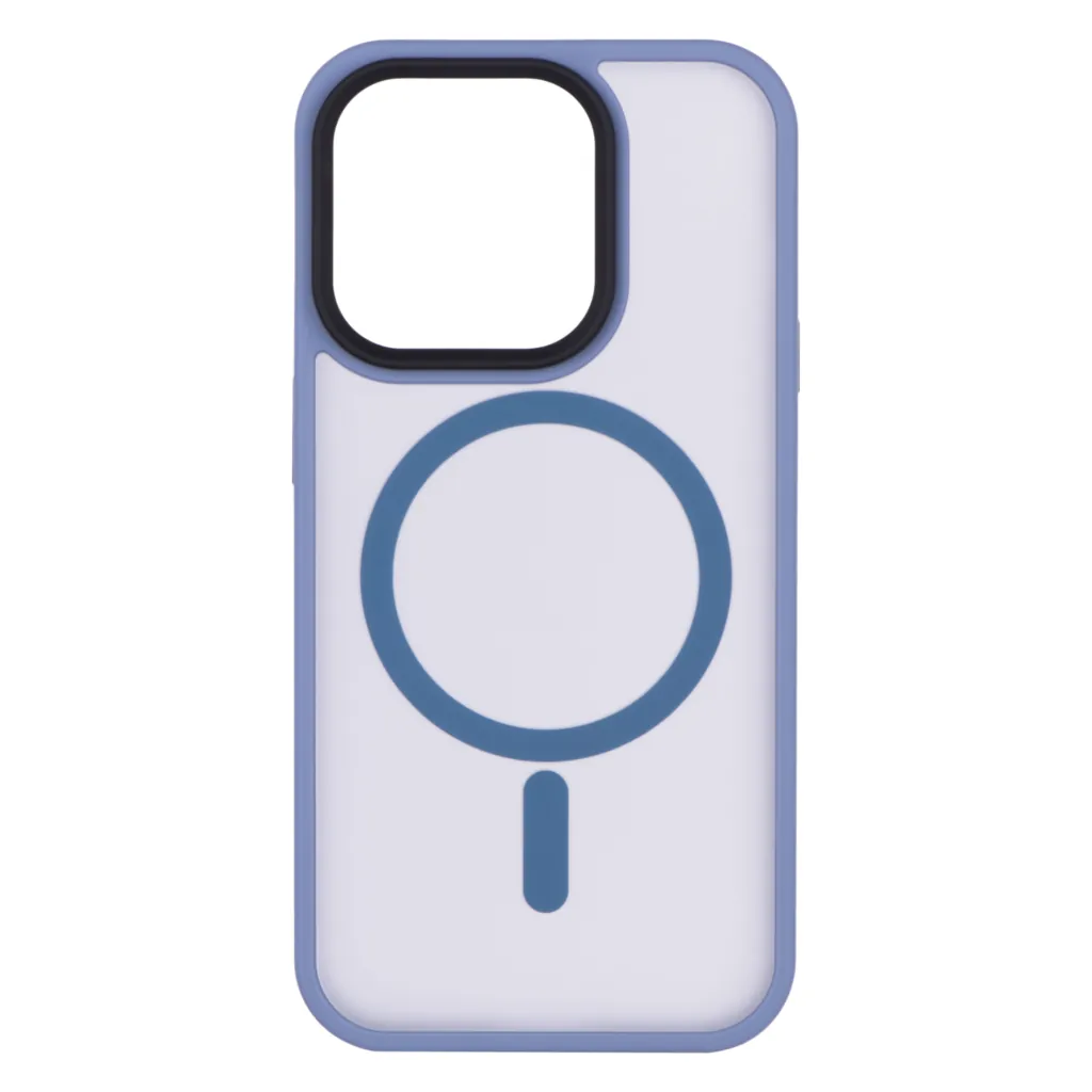 2Е Basic case for iPhone 15 Pro , Soft Touch MagSafe Cover, Light Blue