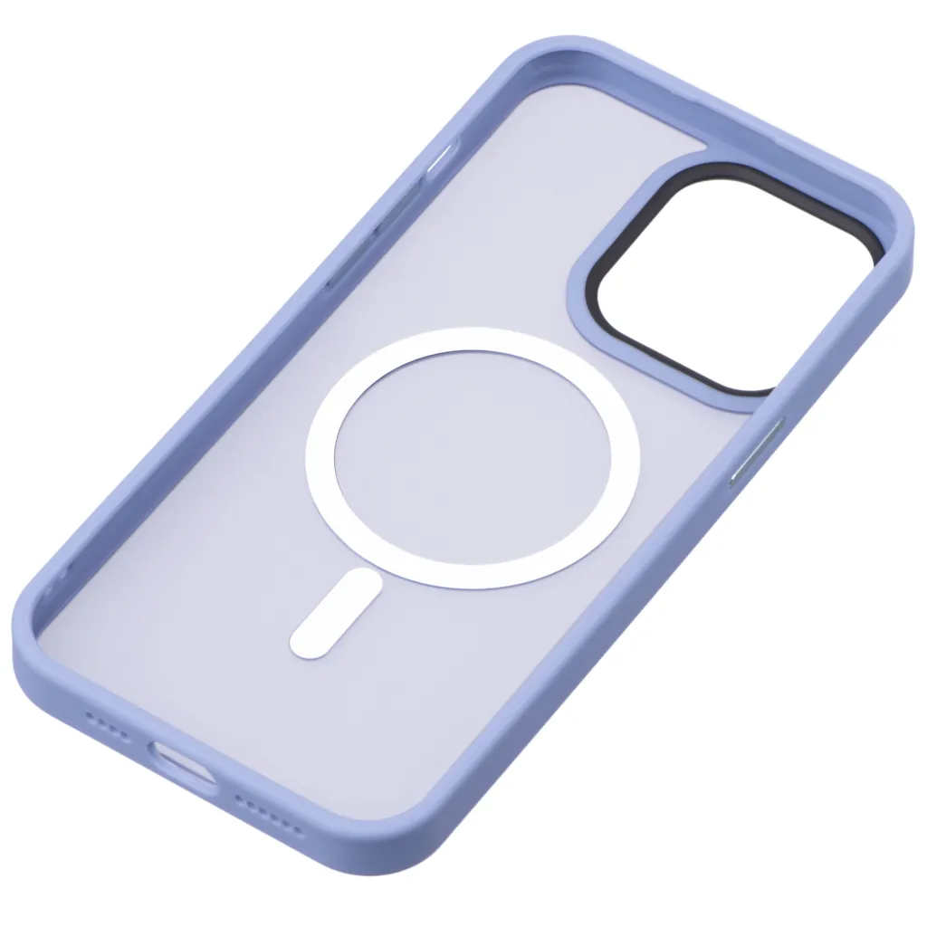 2Е Basic case for iPhone 15 Pro , Soft Touch MagSafe Cover, Light Blue