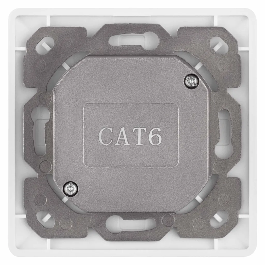 Настенная розетка 2E CАТ 6 FTP, 2xRJ45, 8P8C, для скрытой проводки