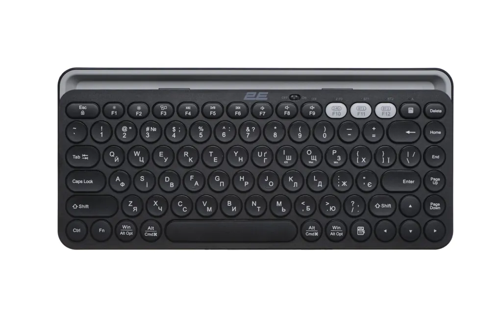 2E Keyboard membrane KS250 84key, WL/BT, EN/UK, black-grey