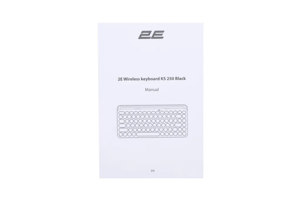 2E Keyboard membrane KS250 84key, WL/BT, EN/UK, black-grey