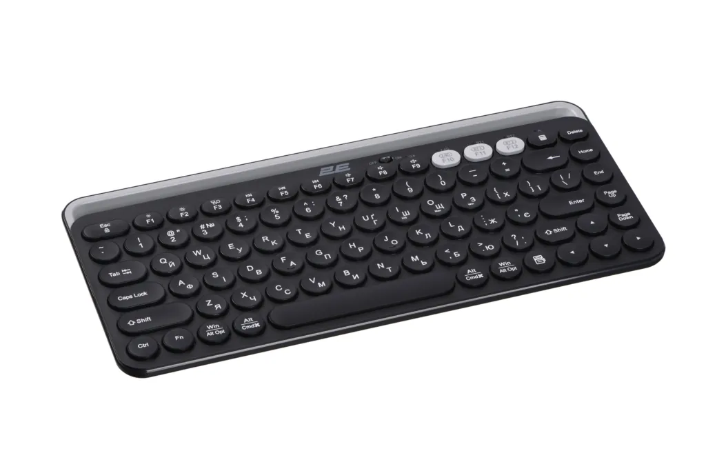 2E Keyboard membrane KS250 84key, WL/BT, EN/UK, black-grey