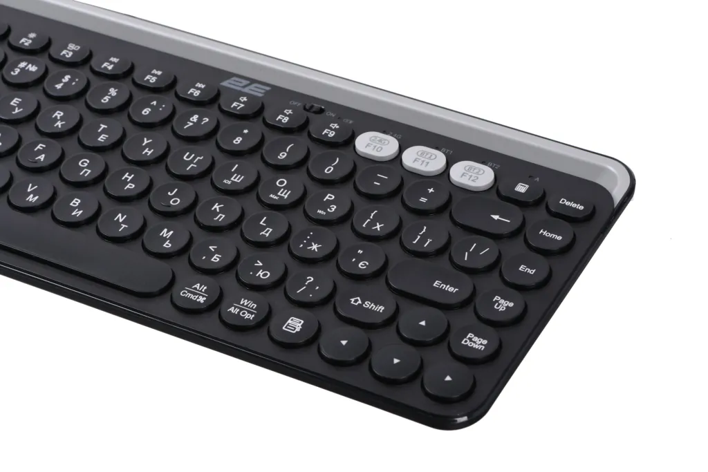 2E Keyboard membrane KS250 84key, WL/BT, EN/UK, black-grey