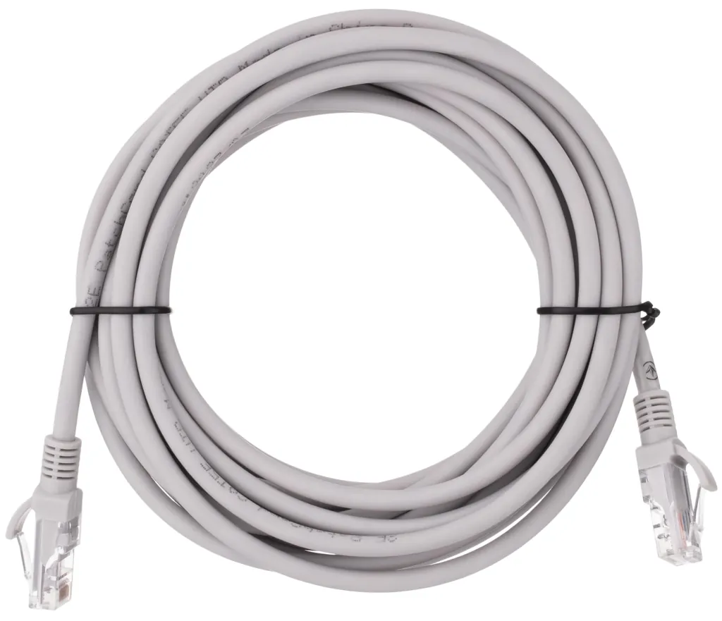 Патч-корд 2E САТ 5e, UTP, 5м, 26AWG, RJ45, 7/0.16, Cu, LSZH, серый
