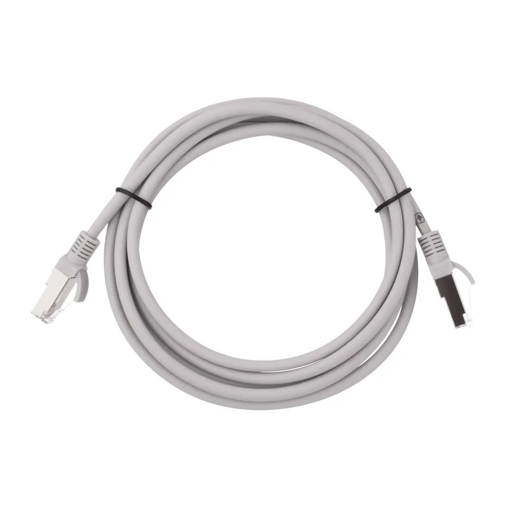 Patch cord  2E Cat 5e,FTP,RJ45, 26AWG ,7/0.16 Cu, 3.00 m, LSZH,Grey