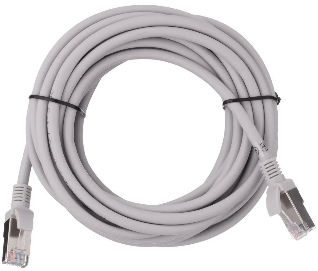 Патч-корд 2E САТ 5e, FTP, 5м, 26AWG, RJ45, 7/0.16, Cu, LSZH, серый