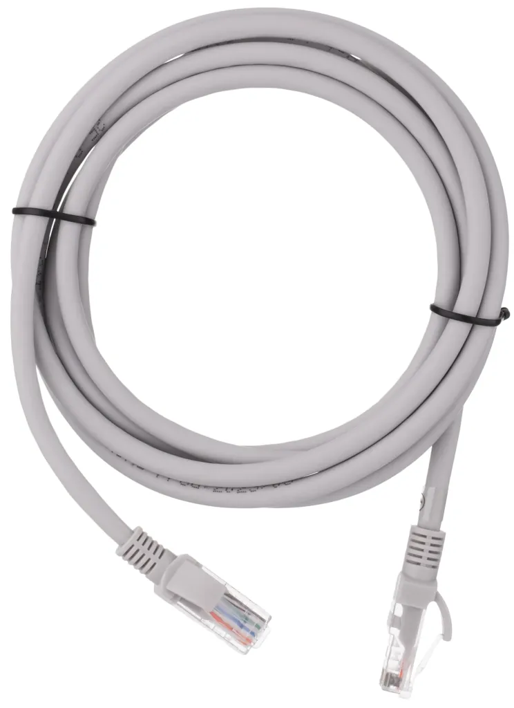 Patch cord  2E Cat 6,UTP,RJ45, 26AWG ,7/0.16 Cu, 3.00 m, LSZH,Grey
