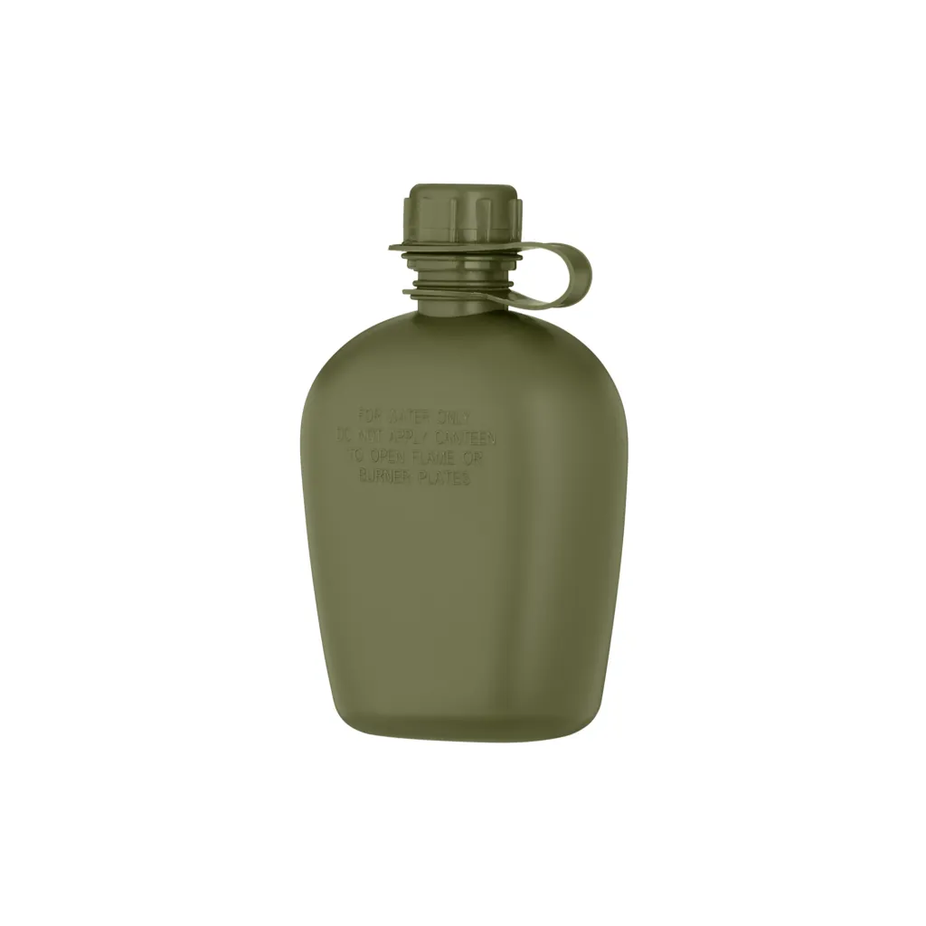 2E Tactical Фляга тактическая в чехле Flask WB01, 1л, с кружкой для еды, оливковый