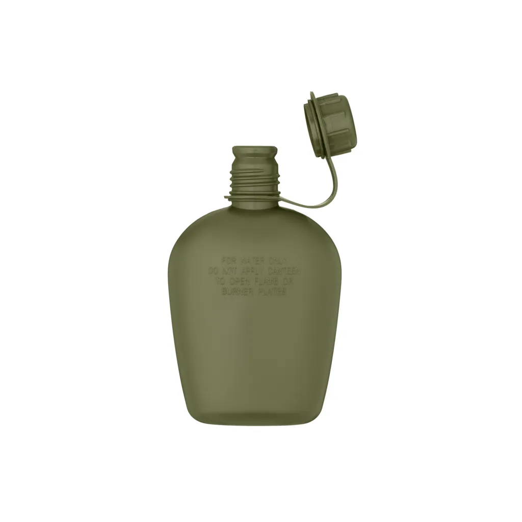 2E Tactical Фляга тактическая в чехле Flask WB01, 1л, с кружкой для еды, оливковый