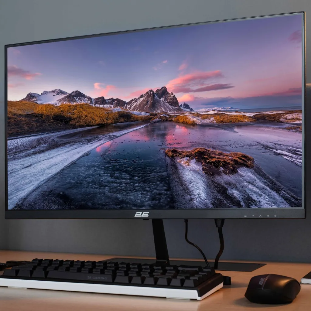 Монитор 2E 23.8″ D2423B D-Sub, HDMI, MM, IPS, 75Hz, FreeSync