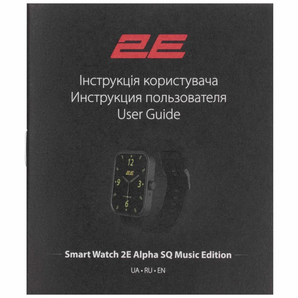 Смарт-часы 2E Alpha SQ Music Edition 46mm Black