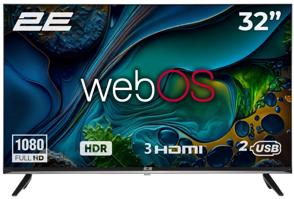 TV Set 32″ 2E LED FHD 60Hz Smart WebOS Black