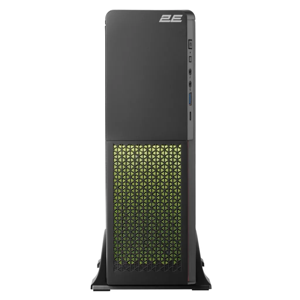 2E Корпус S613ARGB-400, с БП 2E 400W-SFX, 1xUSB3.0, 1хUSB Type-C, 1×80мм, Micro ATX/ Desktop, чёрный