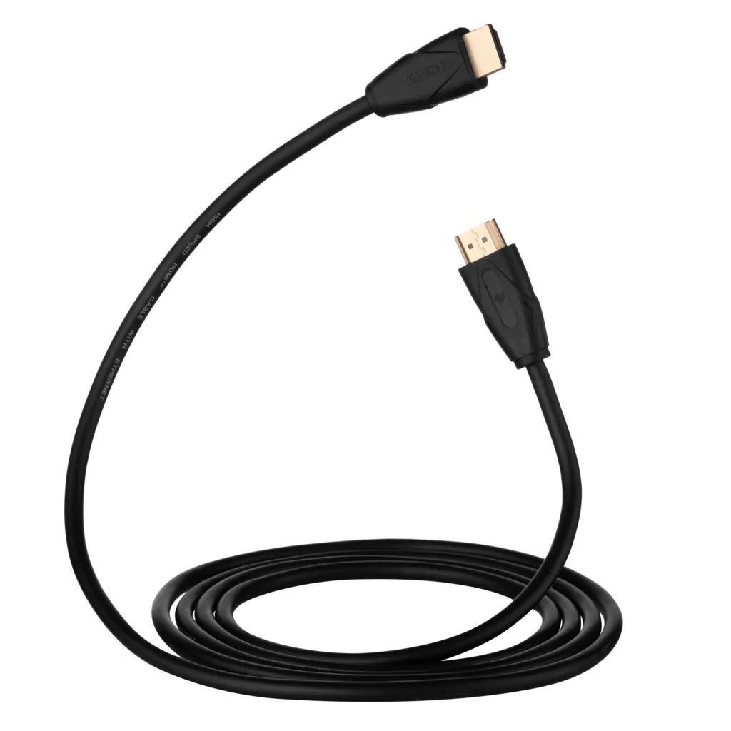 Кабель HDMI (M/M) 2Е 2м, 2.0, Slim High Speed Aluminum, черный