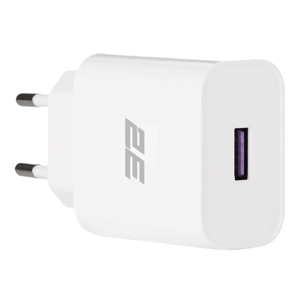 Зарядное устройство сетевое 2E 18Вт USB-A QC, белый