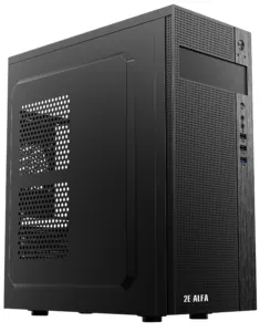 Корпус 2E Alfa E185 без БЖ 1xUSB3.0, 2xUSB2.0, VGA 310мм, ATX, чорний