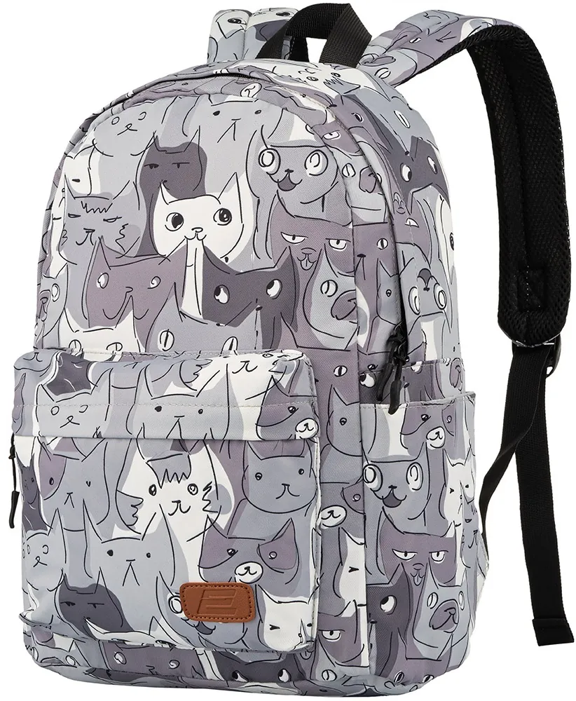 2E Backpack, TeensPack Cats, grey