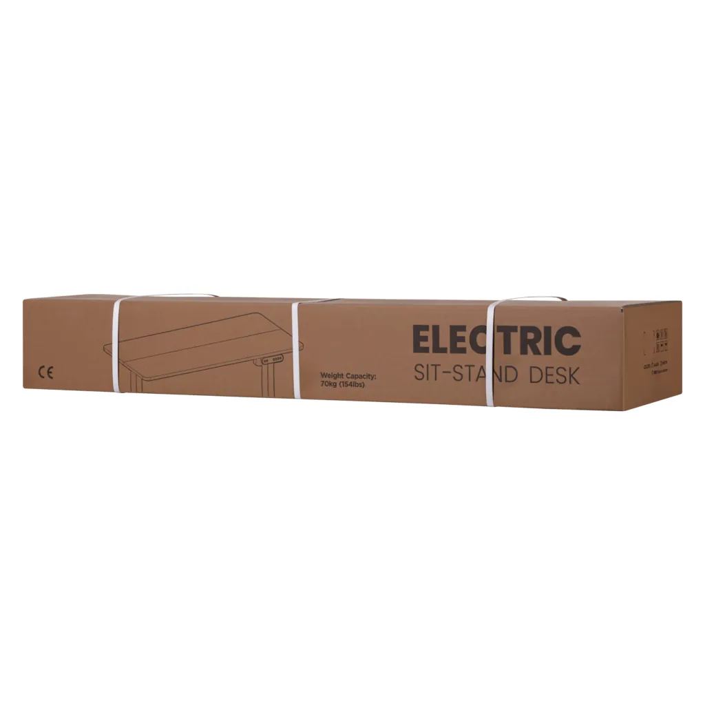 2E Computer table CE120B-MOTORIZED, height adjustment, electric motor 220V, 73/118х120x60cm, black