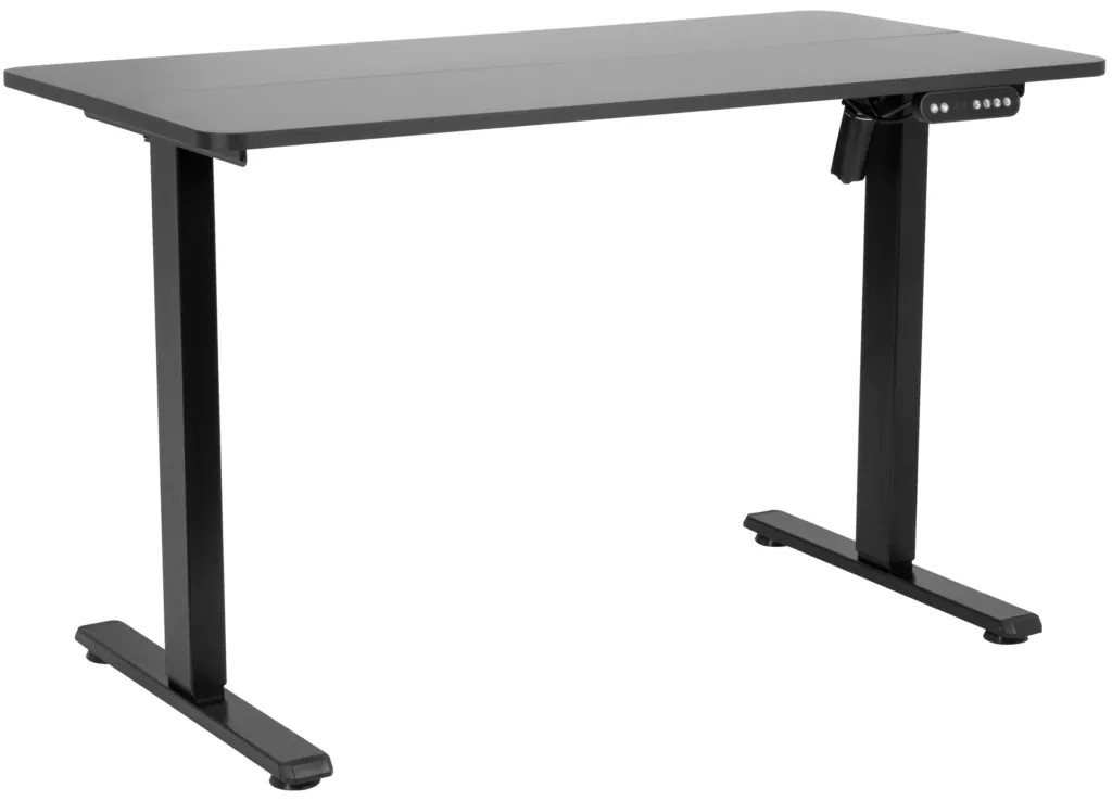 2E Computer table CE120B-MOTORIZED, height adjustment, electric motor 220V, 73/118х120x60cm, black