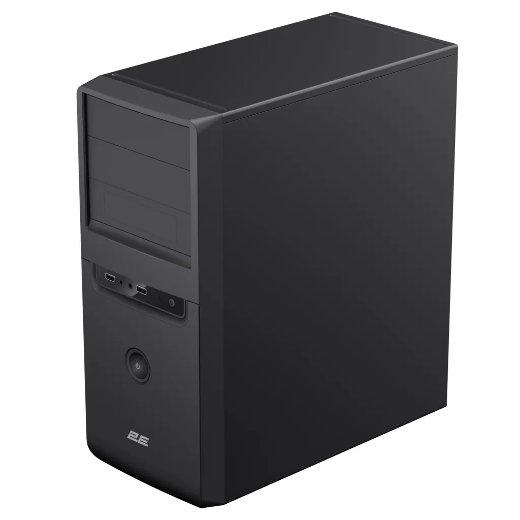 2E Корпус TeamX TMX01 з БЖ 2E ATX400W 2xUSB2.0 1×80мм VGA 310мм, ATX чорний