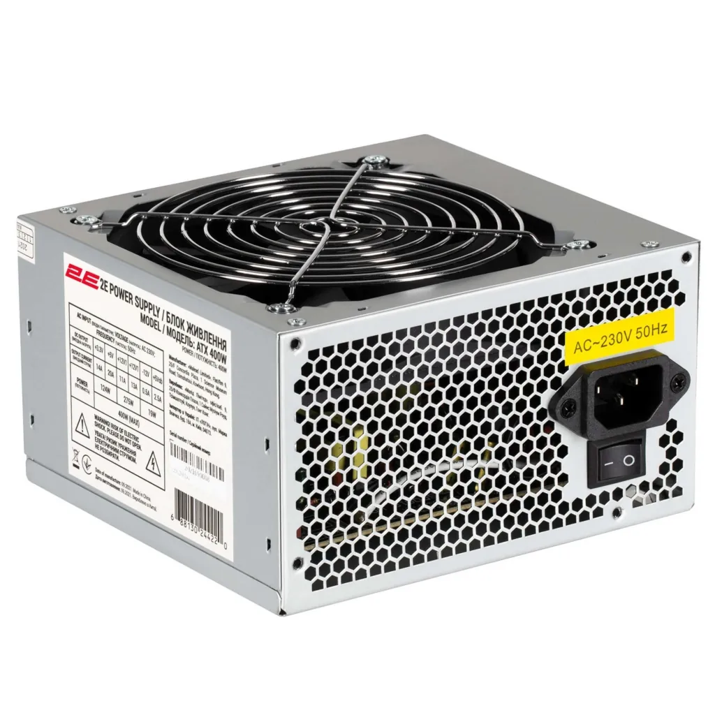 2E Корпус Vigeo TMQ0109, з БЖ 2E ATX400, 2xUSB2.0, VGA 325мм, mATX, чорний