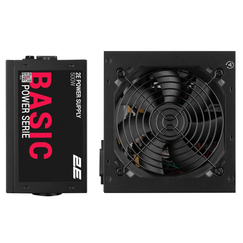 Блок питания 2E Basic Power  (500W), 80%, 120мм, 1xMB 24pin(20+4), 1xCPU 8pin(4+4), 3xMolex, 4xSATA, 2xPCIe 8pin(6+2)