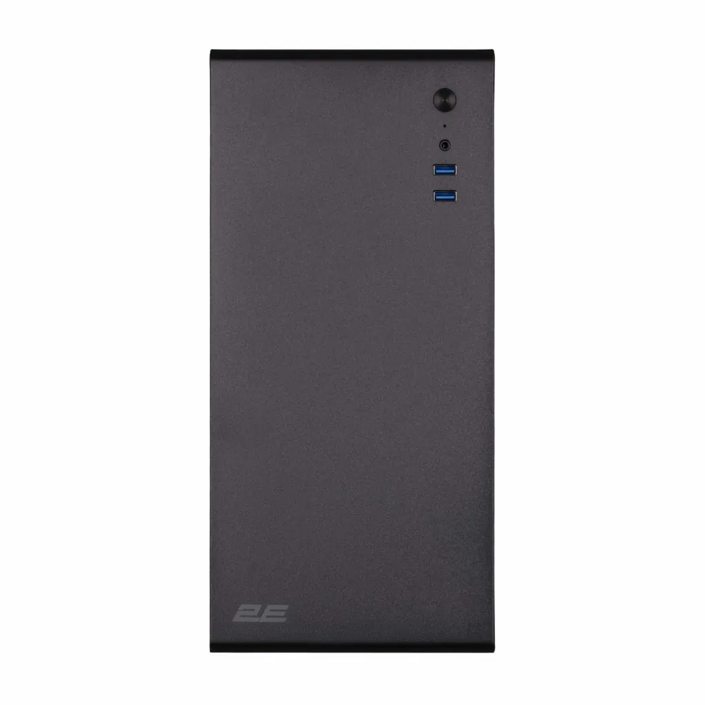Корпус 2E Credo V200B-400 з БЖ 2E ATX400, 2xUSB3.0, 1×80мм, VGA 250мм, mATX, чорний