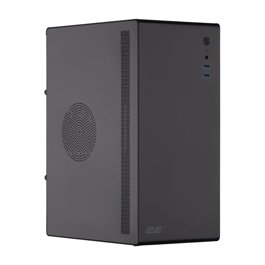 Корпус 2E Credo V200B-400 з БЖ 2E ATX400, 2xUSB3.0, 1×80мм, VGA 250мм, mATX, чорний