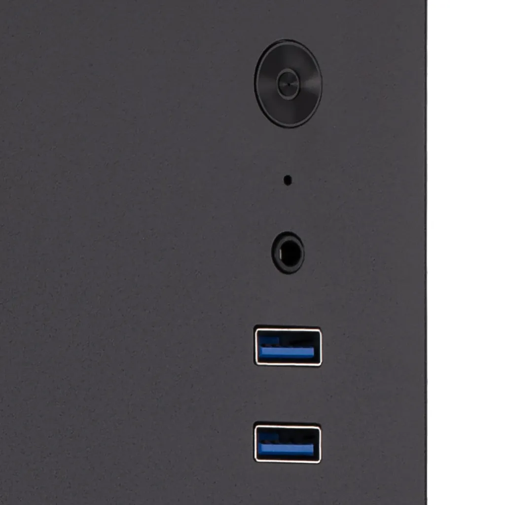 Корпус 2E Credo V200B-400 з БЖ 2E ATX400, 2xUSB3.0, 1×80мм, VGA 250мм, mATX, чорний
