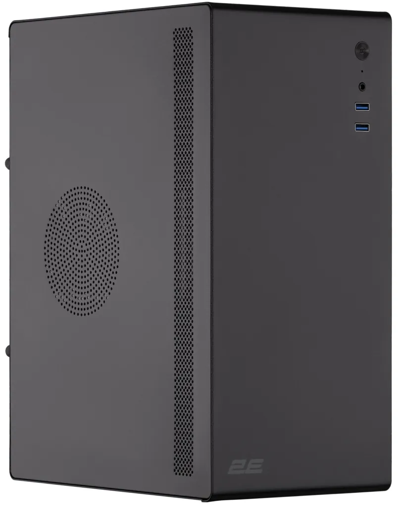 Корпус 2E Credo V200B-400 з БЖ 2E ATX400, 2xUSB3.0, 1×80мм, VGA 250мм, mATX, чорний