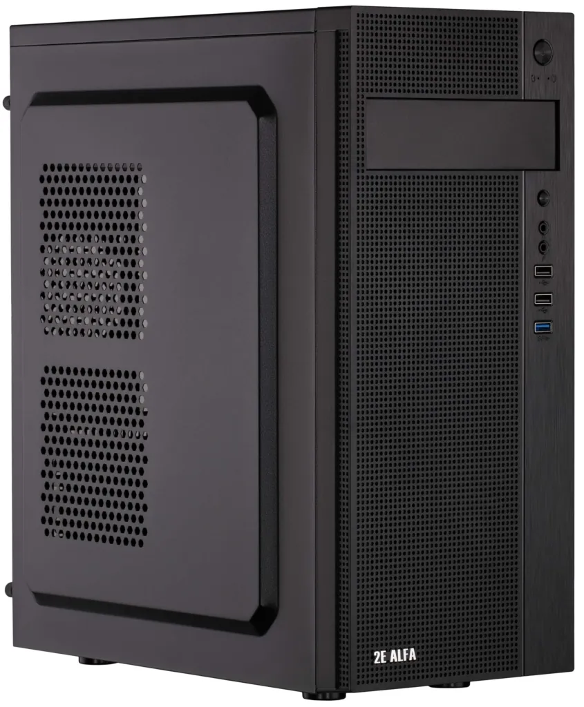 Корпус 2E Alfa E185-400 с БП 2E ATX400W 1xUSB3.0, 2xUSB2.0 VGA 310мм ATX чёрный