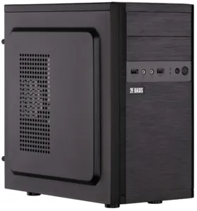 2E PC case Basis RD863-400 with PSU 2E ATX400W, 2xUSB2.0, VGA 320mm, mATX, black