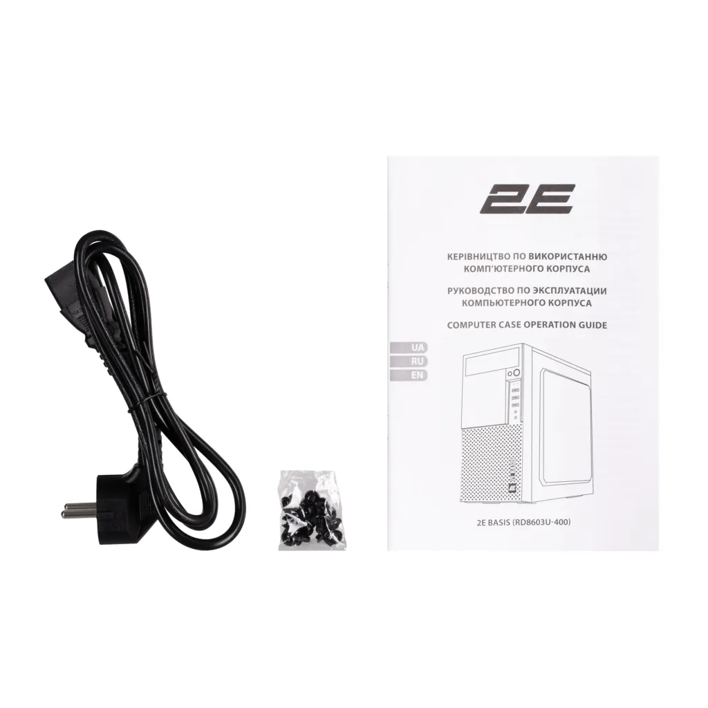 Корпус 2E Basis RD8603U-400 с БП 2E ATX400 1xUSB3.0, 2xUSB2.0 VGA 320мм mATX чёрный